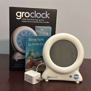 Groclock Sleep Trainer for Children with bilingual book